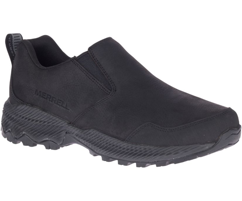 Buty Merrell Forestbound Moc - Slip Ons Męskie Merrell - Czarne [VTXOE-9254]